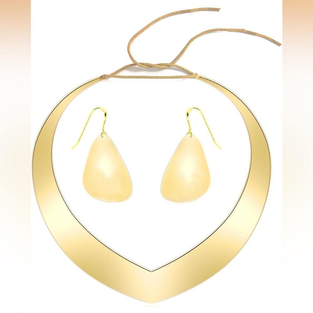 Halloween Costume Princess Necklace and Earrings Set Collar Bib Statemen